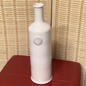 14 INCH WHITE CERAMIC BOTTLE